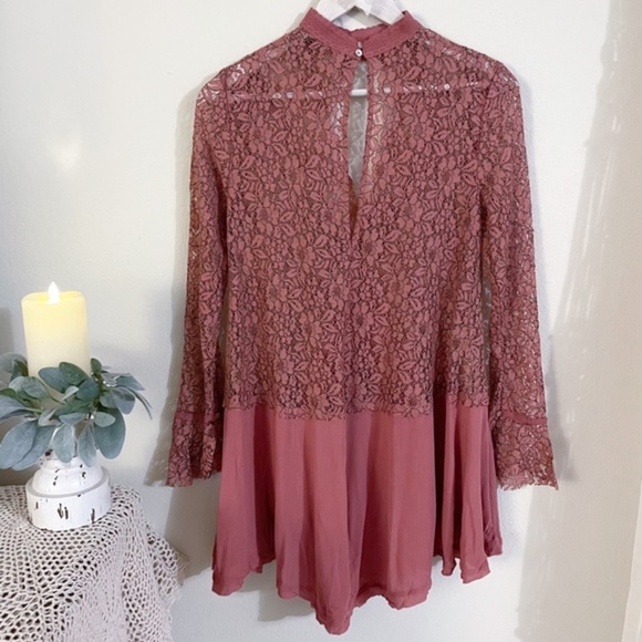 Free People Tell Tale Lace Tunic Dress - Picture 2 of 12